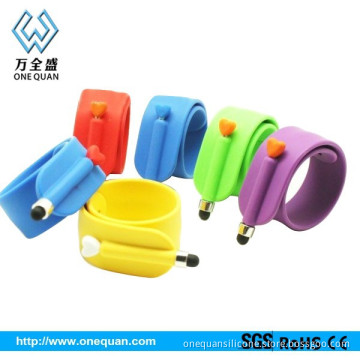 promotional silicone touch pen for smart phone customized logo printed